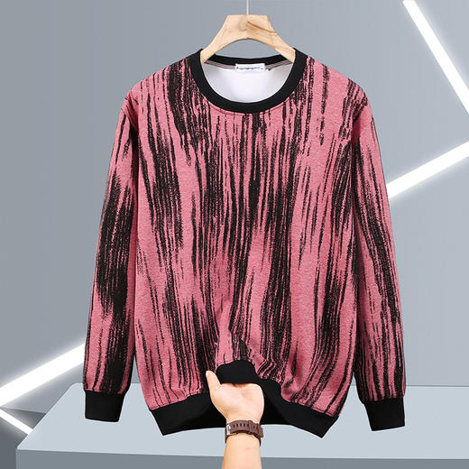 【特大码】【新款DFF】大依优型大码圆领卫衣男宽松休闲上衣胖子加肥加大男士潮流 商品图1