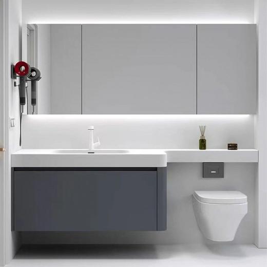 洗脸池洗漱马桶延长组合浴室柜可丽耐一体智能盆洗手卫浴轻奢 商品图2