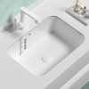 脸池平底台下盆单盆卫生间面盆陶瓷洗手盆方形嵌入式加深超深阳台 商品缩略图1