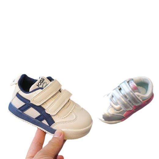 【魔术贴设计，穿脱方便】秋季宝宝鞋防滑小白鞋 男女童鞋 时尚防滑休闲软底跑步鞋 中小童鞋-QQ 商品图4