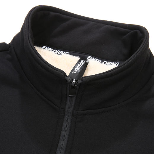 【羊羔绒】【新款DZP】大依优型大码立领夹克外套羊羔绒加绒外套男宽松加肥加大码上衣夹克休闲 商品图4