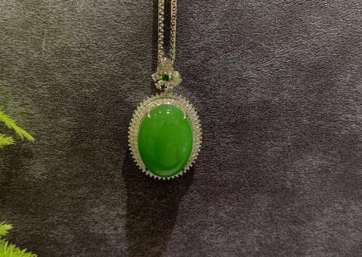 【御珠宫坊】金镶碧玉吊坠 商品图0