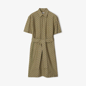 BURBERRY 巴宝莉 女士格纹棉质衬衫式连衣裙 格子 8094357 C1200