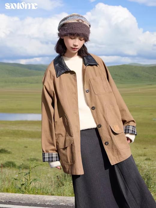 早乙女惠子saotome/STMFY243278/中长款猎户工装风衣 商品图0