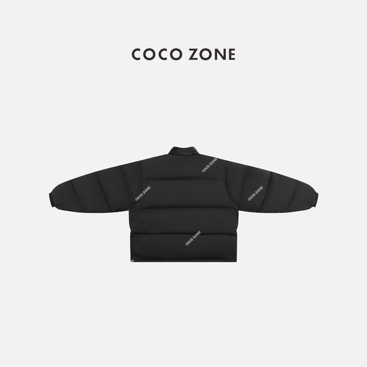 COCO ZONE 秋冬90鹅绒设计感拼接polo领羽绒服CC1C2101 商品图1