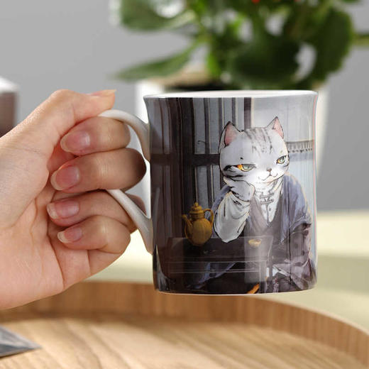 顺时而饮 | 观复博物馆手绘 观复猫二十四节气系列 骨瓷马克杯 商品图3