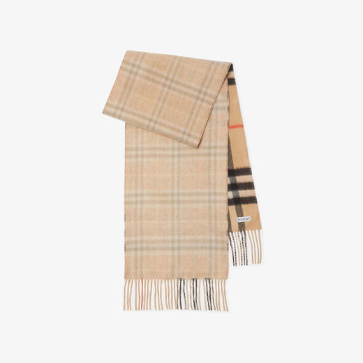 BURBERRY 巴宝莉 女士双面两用格纹羊绒围巾 格子 8095703 B9719 商品图0