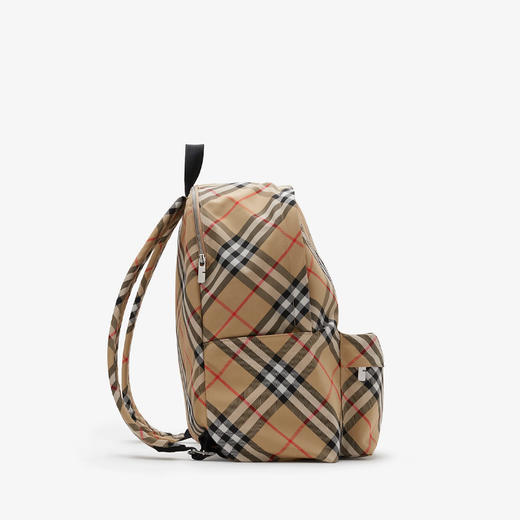 BURBERRY 巴宝莉 男士马术骑士徽标贴花格纹双肩包 格子 8091312 A2021 商品图1