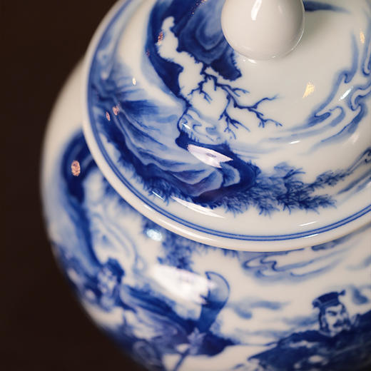 铭墨-刘关张陶瓷茶叶罐 商品图3