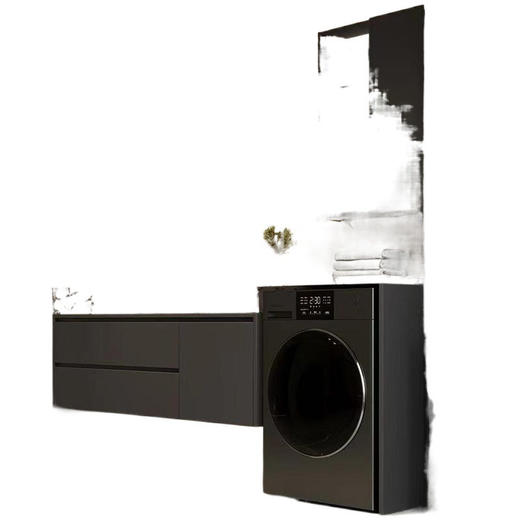 一体浴室柜岩板陶瓷轻奢伴侣现代一体盆柜柜组合洗衣机阳台洗手盆 商品图4