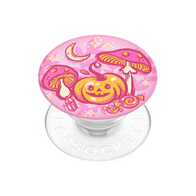 【魔女奇妙夜】魔法南瓜 POPGRIP泡泡骚手机粘贴式支架 Graphic平面系列 粉色 万圣节