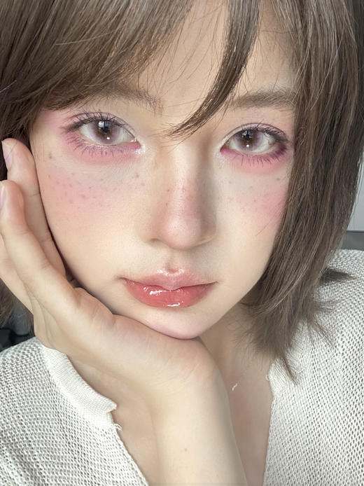 【大直径月抛】T-sukicon-害羞泡泡粉-14.5mm【月抛 0-800度 无525/575】 商品图2