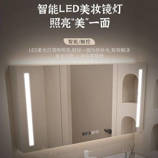 卫生间上门轻奢浴室柜,浴室柜柜安装,组合洗脸盆实木 商品图2