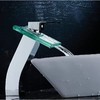 单孔洗手面盆艺术脸盆瀑布卫生间全铜台盆水龙头玻璃创意冷热家用 商品缩略图3