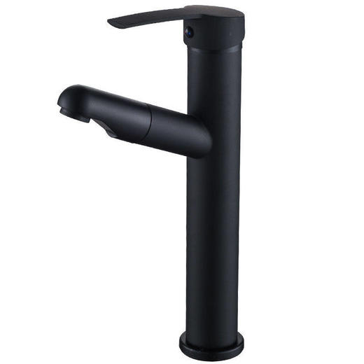 家用抽拉式防伸缩洗手盆水龙头溅水龙头多功能不锈钢卫生间冷热水 商品图1