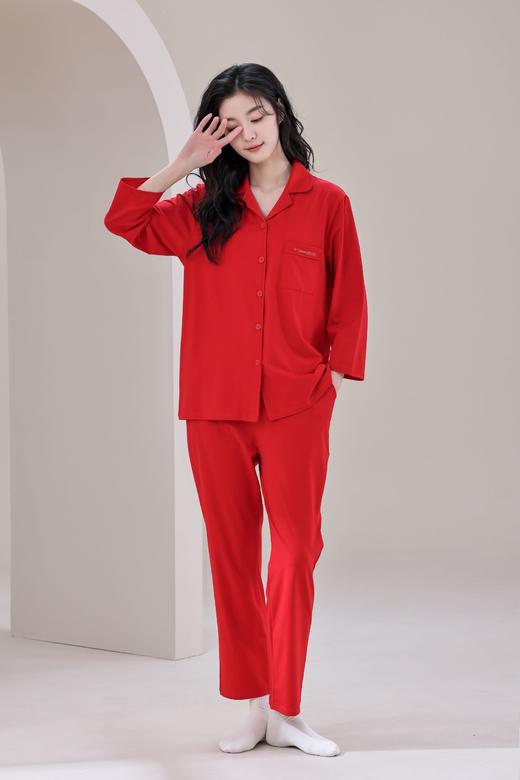 【Greengood绿嘉】B4F|绿嘉鸿运针织棉长袖女套装 商品图1