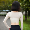 跃牌【禅语梵心】系列假两件网纱显瘦带胸垫瑜伽服 CX5011 商品缩略图4