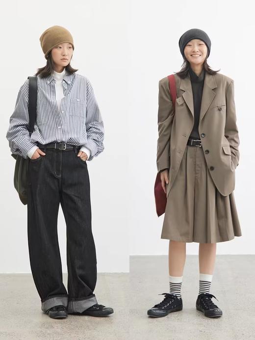 步履不停/4C16072C/打底双面布半高领长袖T恤 商品图3