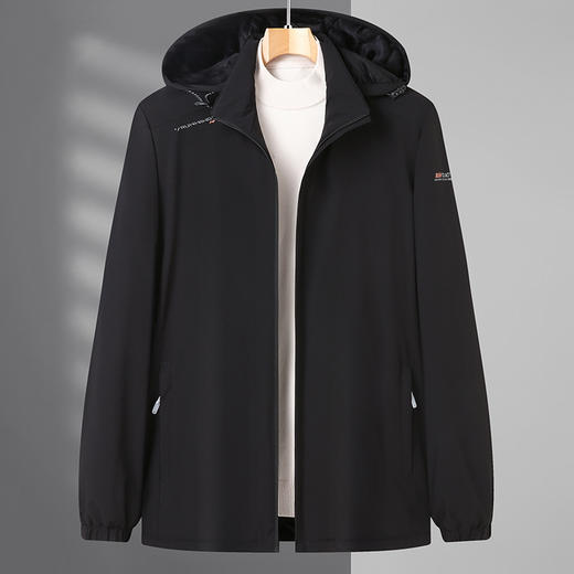 【可拆卸帽】【新款DZP】大依优型大码加绒加厚棉服棉衣外套男宽松加肥加大码上衣男士胖子休闲商务夹克 商品图2