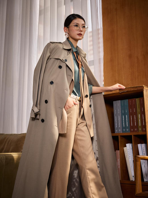 J83A3343颈袖添香2019春秋新款时尚OL职业装套装修身正装职场气质女装女J83A3343 商品图4