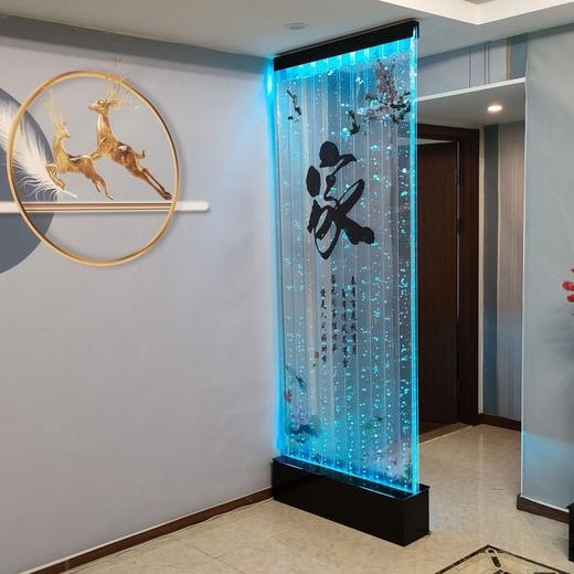 隔断幕墙屏风玄关遮挡客厅幕墙阻隔有机玻璃透明墙水隔断流水 商品图3