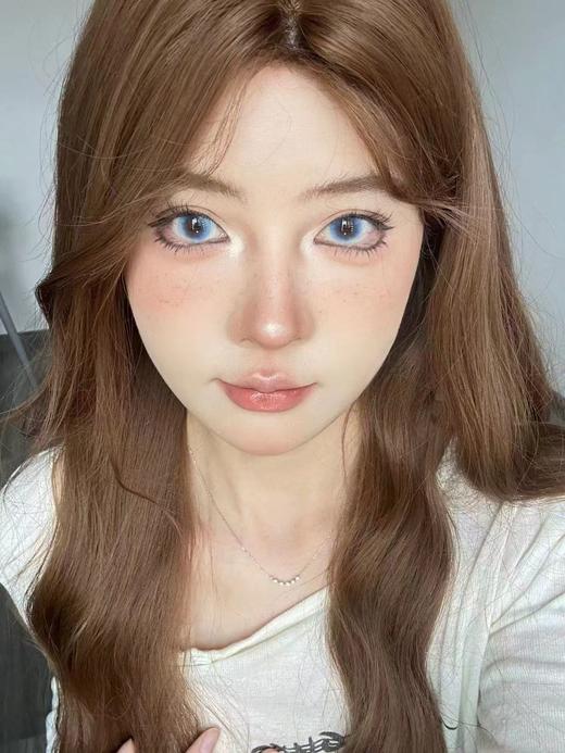 【大直径月抛】T-sukicon-海洋泡泡蓝-14.5mm【月抛 0-800度 无525/575】 商品图3