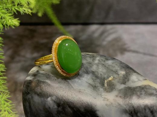 【御珠宫坊】金镶碧玉戒指 商品图2