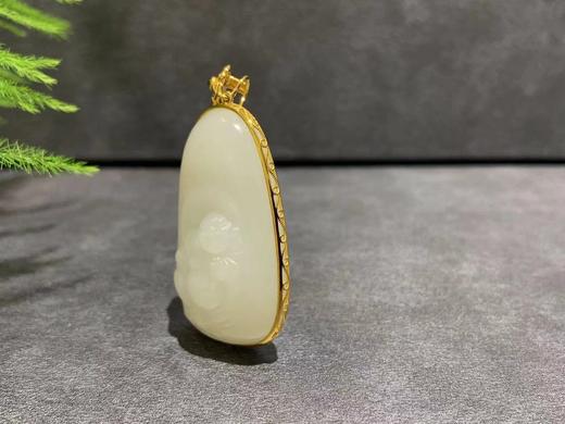 【御珠宫坊】金镶羊脂玉佛 商品图6