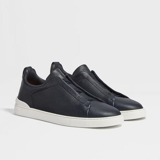 ZEGNA 杰尼亚 男士鹿皮 Triple Stitch™ 休闲运动鞋 深蓝色 LHCVO S4667Z NAV 商品图0