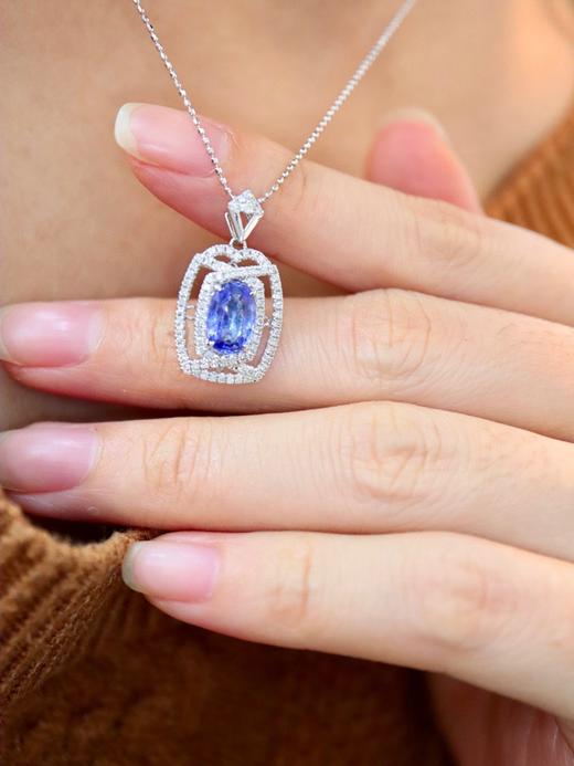 1.61克拉蓝宝石吊坠 商品图0