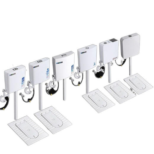 蹲厕所蹲有式形蹲坑家用加盖大便器一体带盖板隐藏便盆翻盖式便池 商品图3