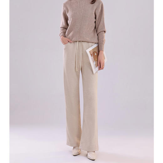 Y4Q10S1011【钰米】新款羊毛修身阔腿裤 商品图3