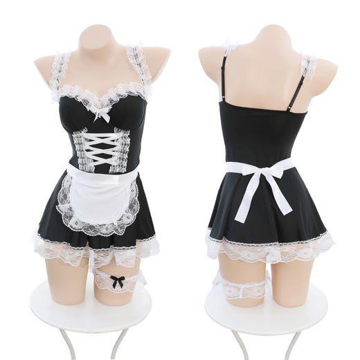 霏慕 新娇俏小管家蕾丝花边裙6459情趣内衣性感用品衣女仆情趣内衣 制服诱惑夫妻刺激房事管家婆 女仆 均码 商品图8