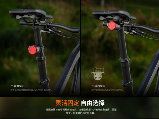 Fenix菲尼克斯BC06R高亮自行车尾灯type-c口充电山地车夜间骑行警示灯 商品图4