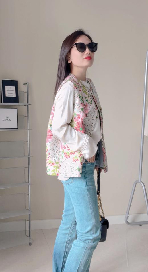 花团锦簇双宫提花开气国风马甲 商品图7