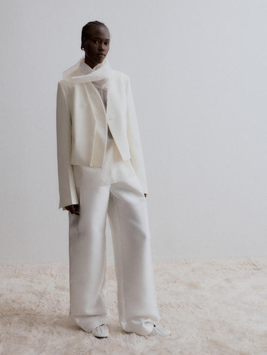 VC｜AW24143 Kalisa stiff satin trousers 长裤 [ 白 ] 商品图1