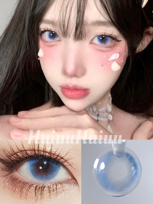 【大直径月抛】T-sukicon-海洋泡泡蓝-14.5mm【月抛 0-800度 无525/575】 商品图0