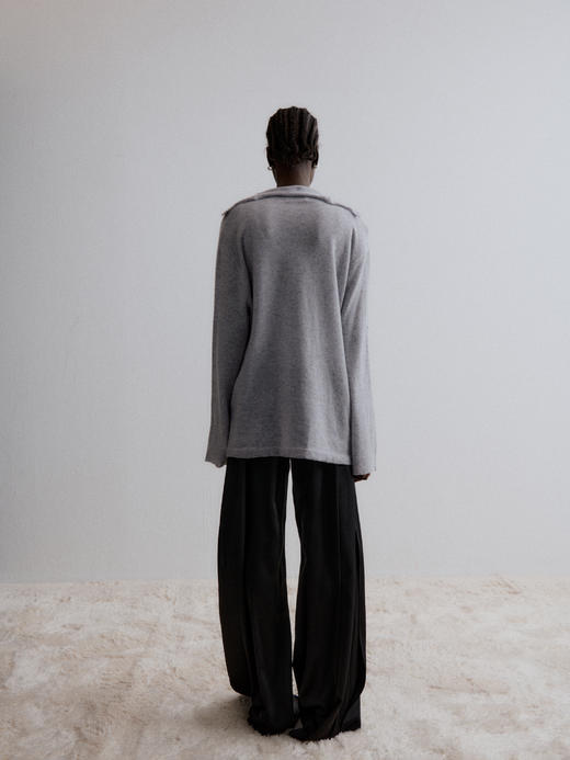 VC｜AW24091 Pamira buttoned knit top  [ 黑 / 白 / 灰 ] 商品图8