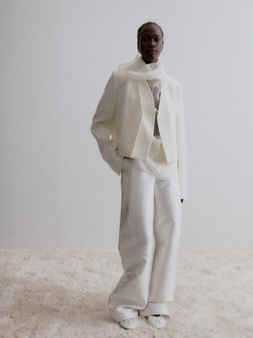 VC｜AW24143 Kalisa stiff satin trousers 长裤 [ 白 ]