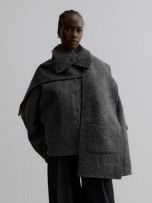 VC｜AW24093 Atlas square cut coat 外套 [ 驼 / 灰 ] 商品图1