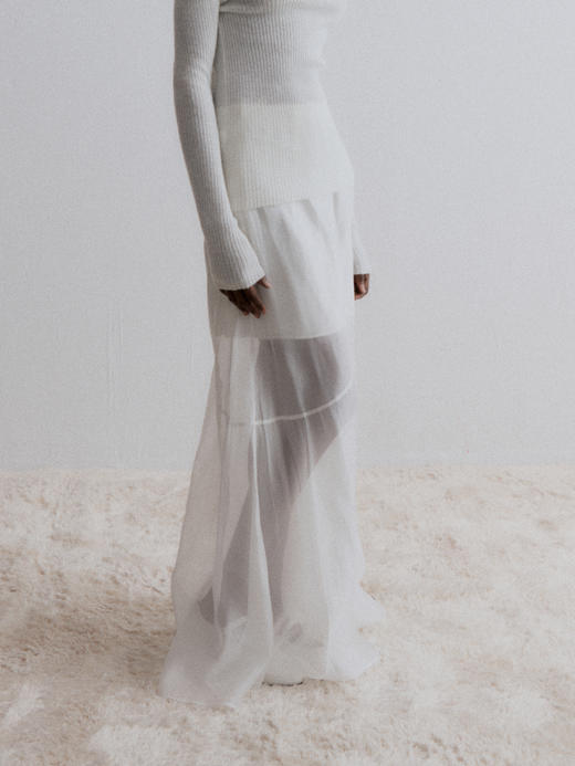 VC｜AW24145 Cedar flared skirt [ 黑 / 白 ] 商品图6