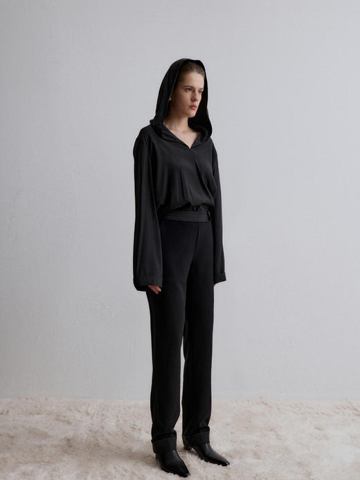 VC｜AW24096 Venus cap blouse 连帽衬衫 [ 黑 ] 商品图2