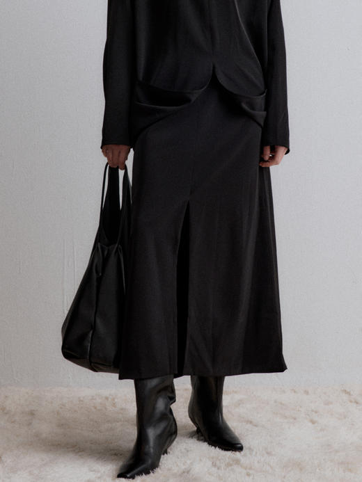 VC｜AW24116 Willow skirt [ 黑 / 白 ] 商品图1