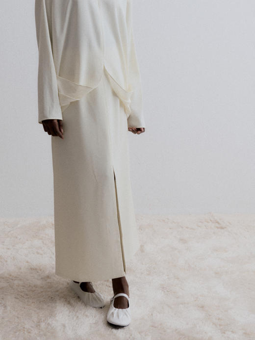 VC｜AW24116 Willow skirt [ 黑 / 白 ] 商品图6