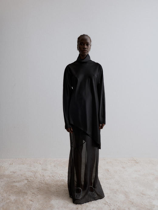 VC｜AW24145 Cedar flared skirt [ 黑 / 白 ] 商品图10