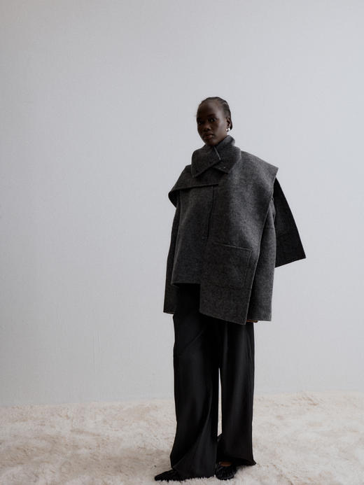 VC｜AW24093 Atlas square cut coat 外套 [ 驼 / 灰 ] 商品图6