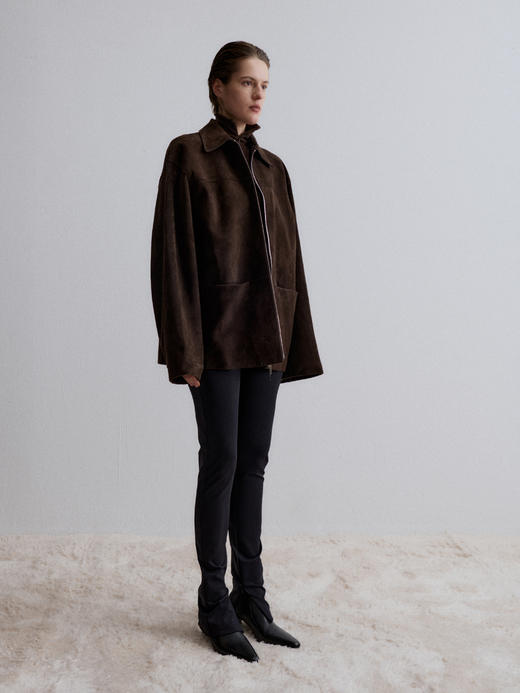 VC｜AW24135 Cosmos suede jacket [ 棕 ] 商品图1