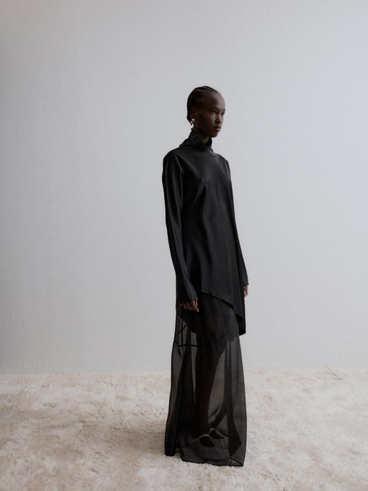 VC｜AW24145 Cedar flared skirt [ 黑 / 白 ] 商品图11