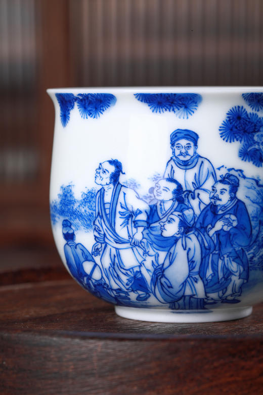 铭墨-松下蹴鞠图单杯 商品图8