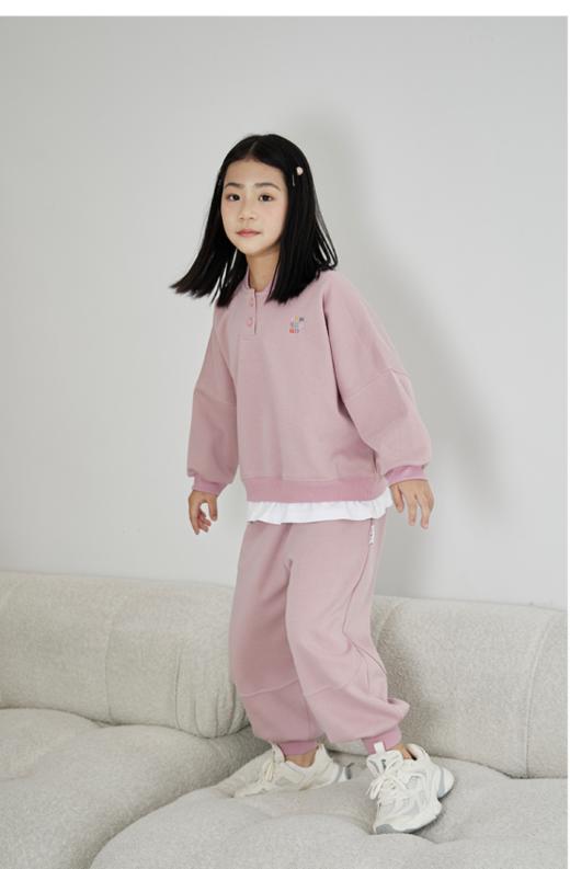 🌈幼崽不费妈套装🔍「RUNRUNGO【日光】卫衣套装」🎉🎉 一套搞定，😍轻松出门，⚡让每一天都充满自信与活力💪 ✔️上衣假两件拼接，增加了层次感和丰富度✌️ 商品图5